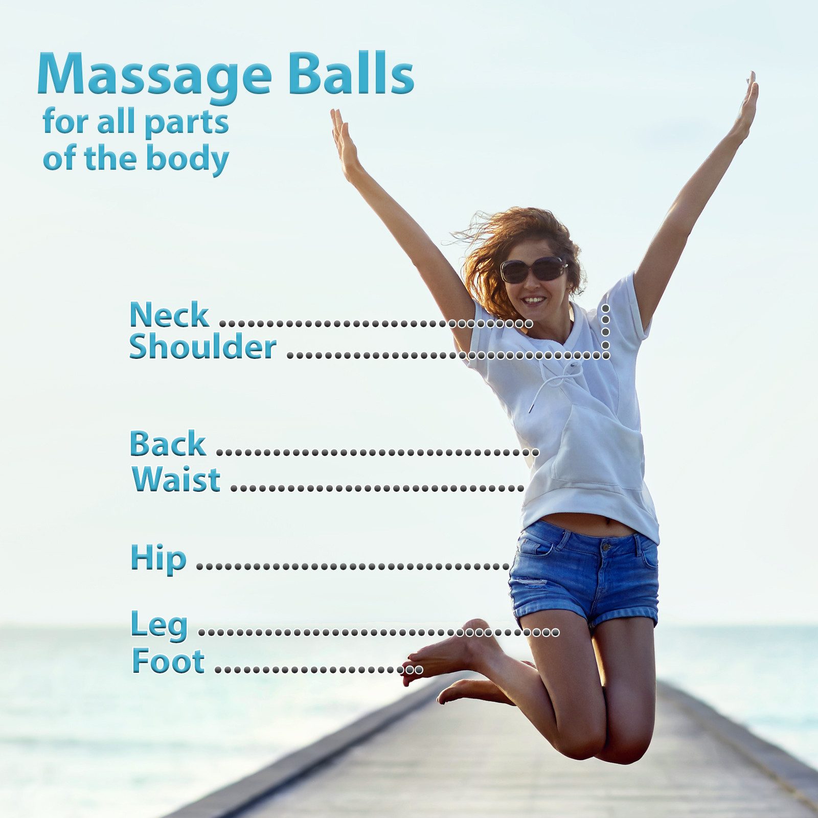 ALPIDEX Massageball ALPIDEX Massagebälle 5er Set in verschiedenen Härtegraden – Bild 5 von 5