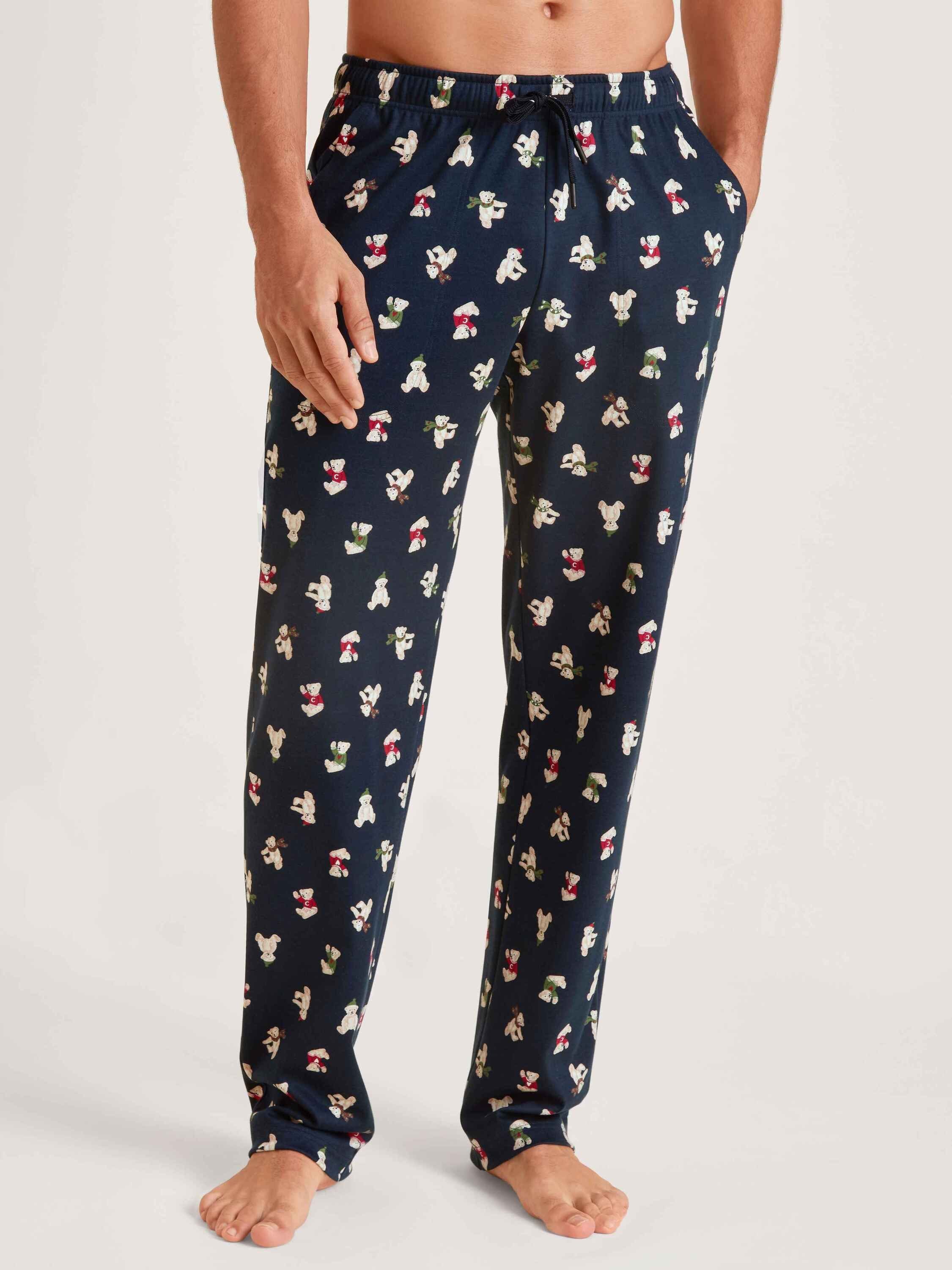 CALIDA Pants sapphire mit dark Seitentaschen (1-tlg) Pyjamahose