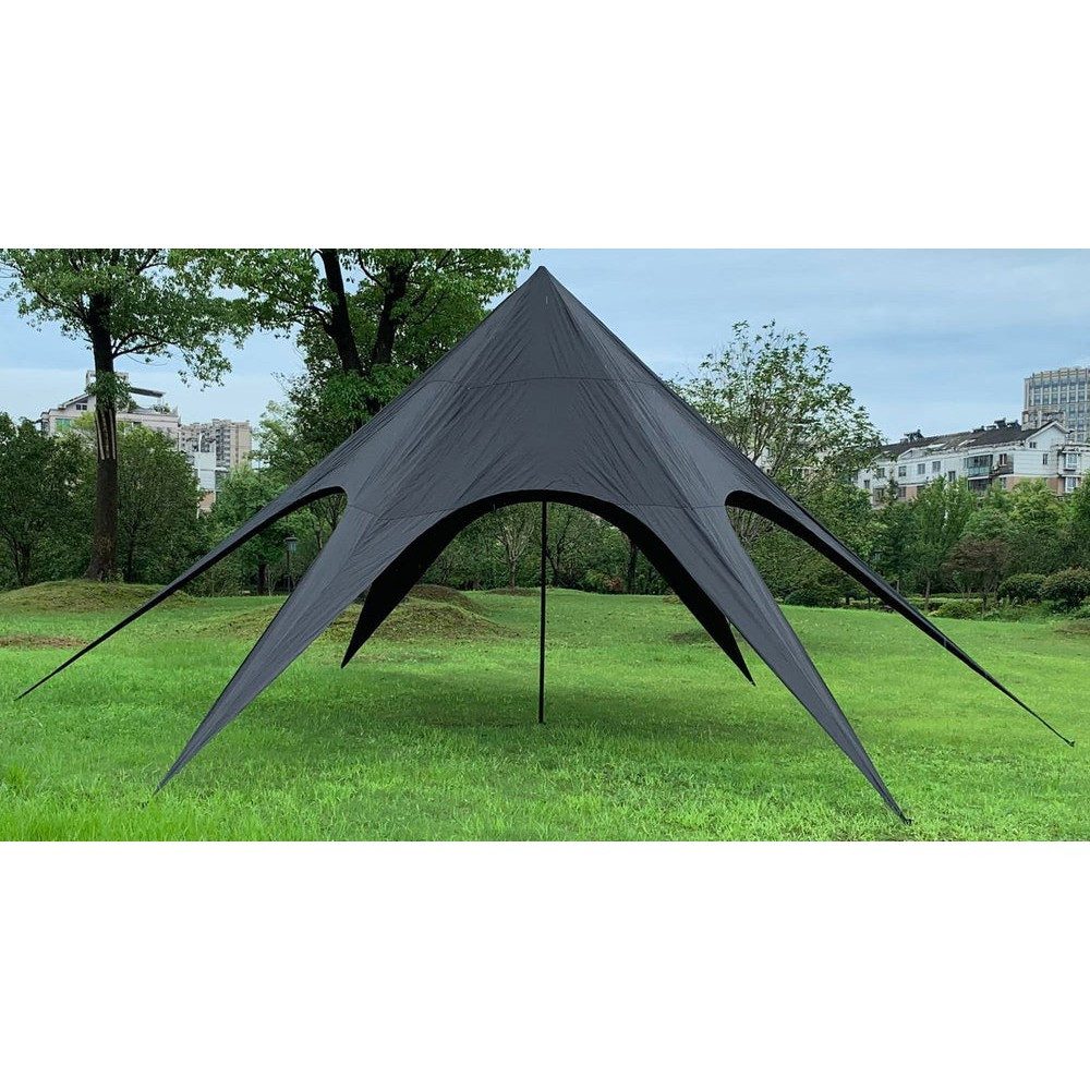 CLP Partyzelt Sternzelt Veranstaltungszelt Gartenpavillon, mit 0 Seitenteilen, (Spar-Set, Ø 10 m wasserdicht), wasserdicht, reißfest, Ø 10 m, Aufbau in 15 Min.