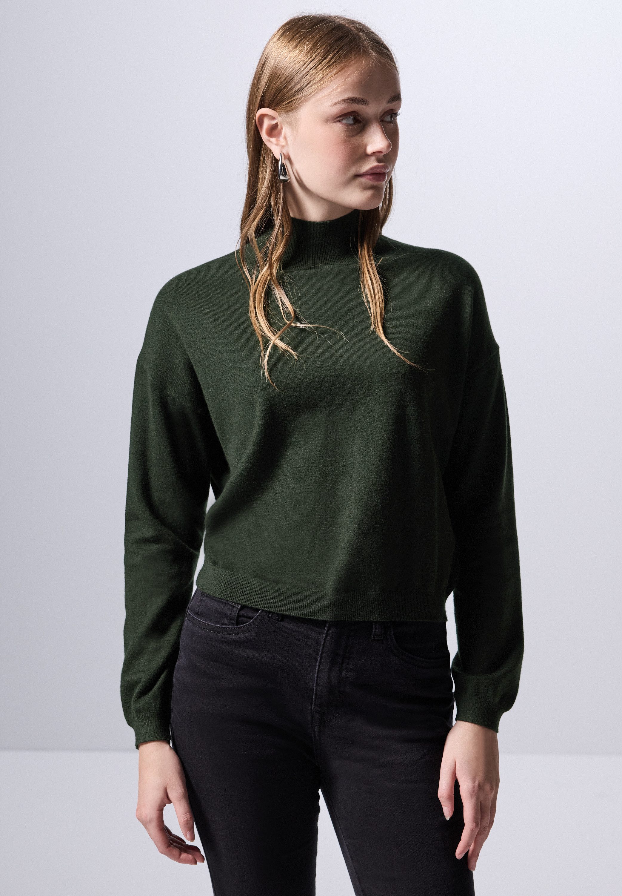 STREET ONE STUDIO Strickpullover mit Elastiksaum günstig online kaufen