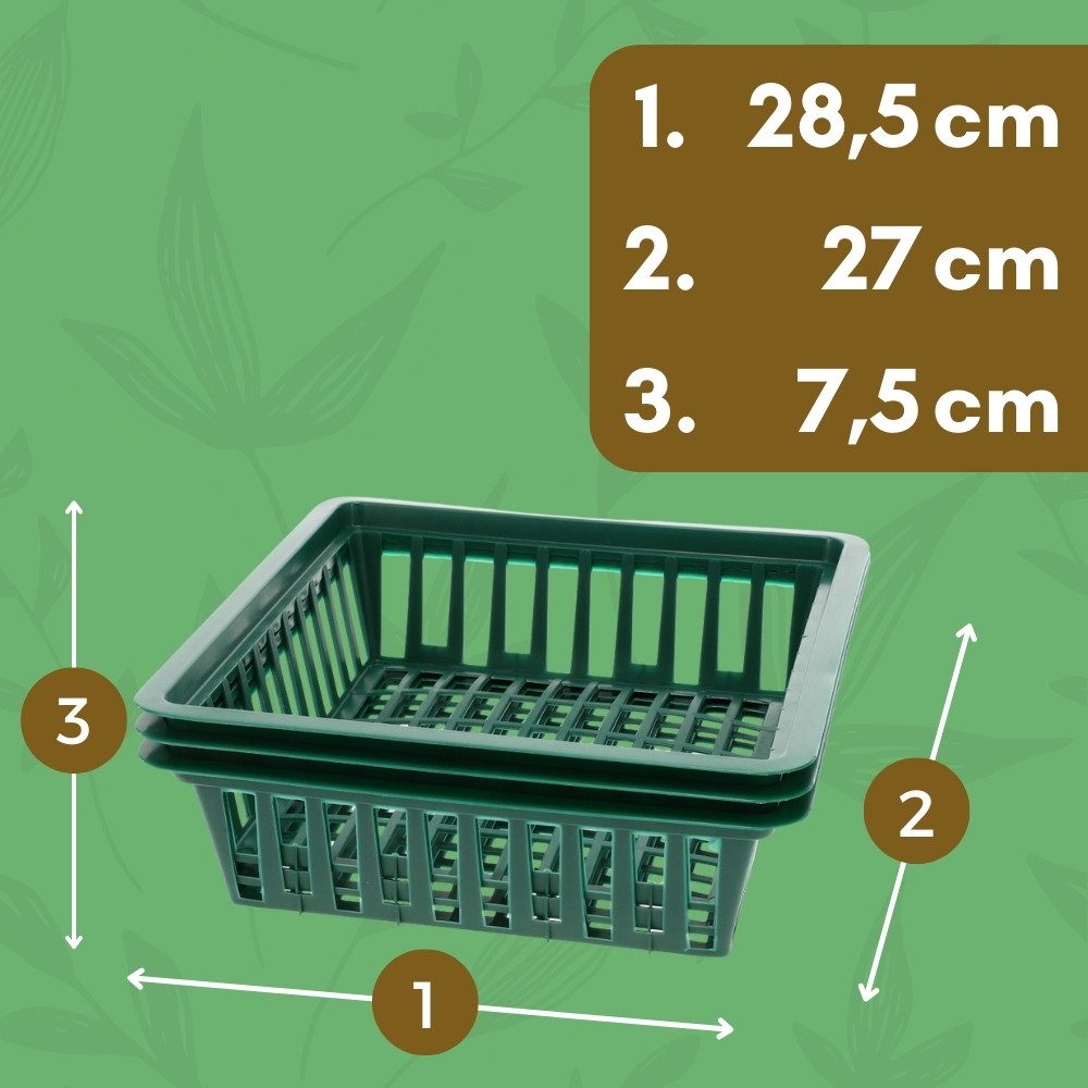 GarPet Pflanzschale 12er Set Pflanzkörbe für Blumenzwiebeln Pflanzkorb Scha günstig online kaufen