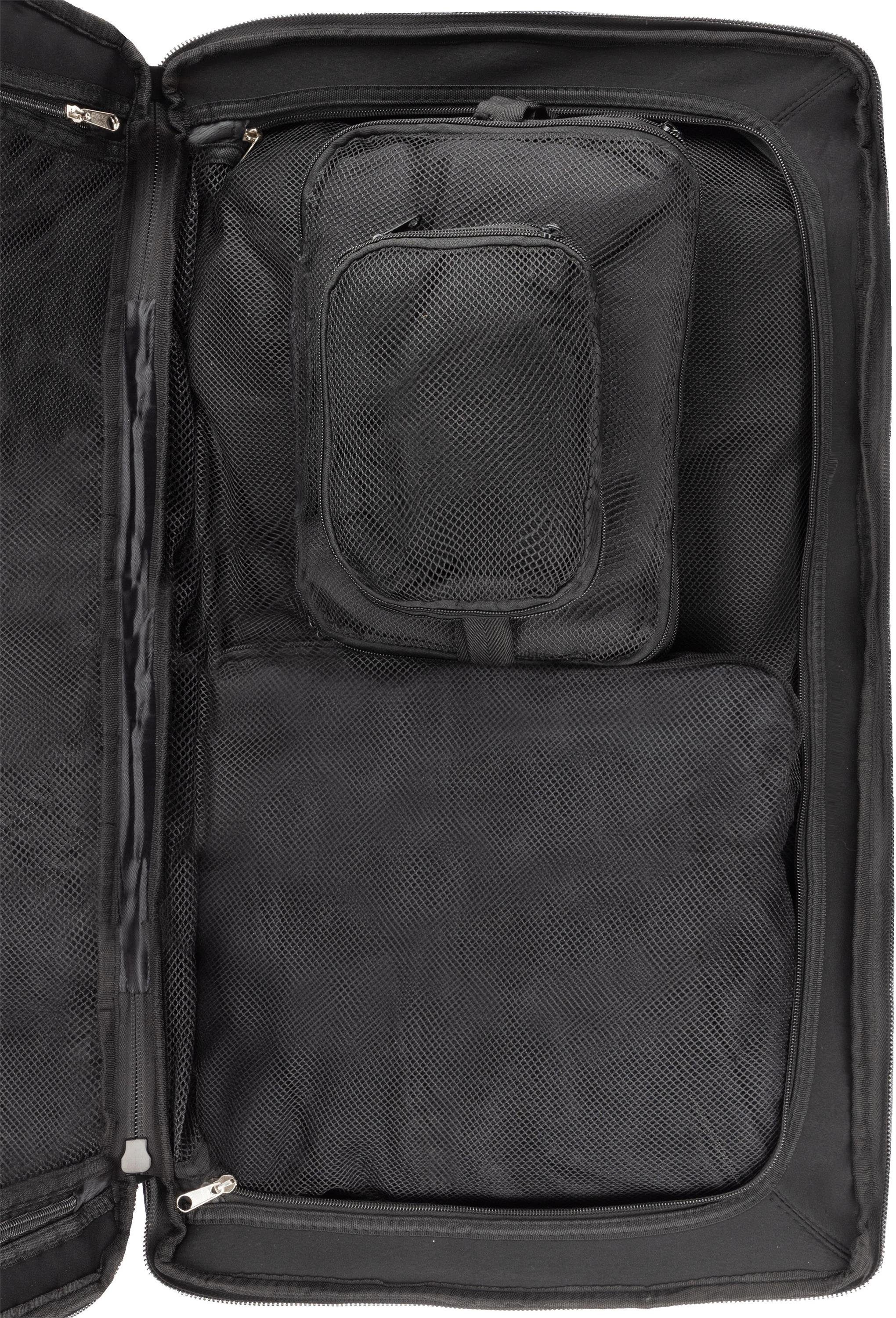 normani Reisetasche 125 mit mit 125, Kleidertaschen L Reisetasche Dunkelgrau/Grau Große Reisetasche 4 Rollen Aurori