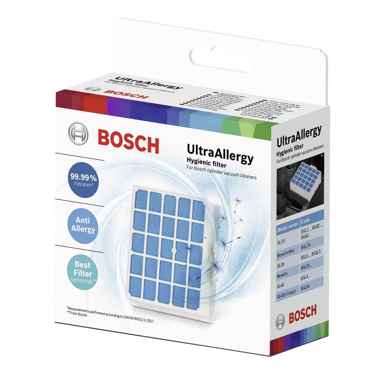 BOSCH Staubsaugerbeutel BBZ156UF, UltraAllergy Hygiene-Filter