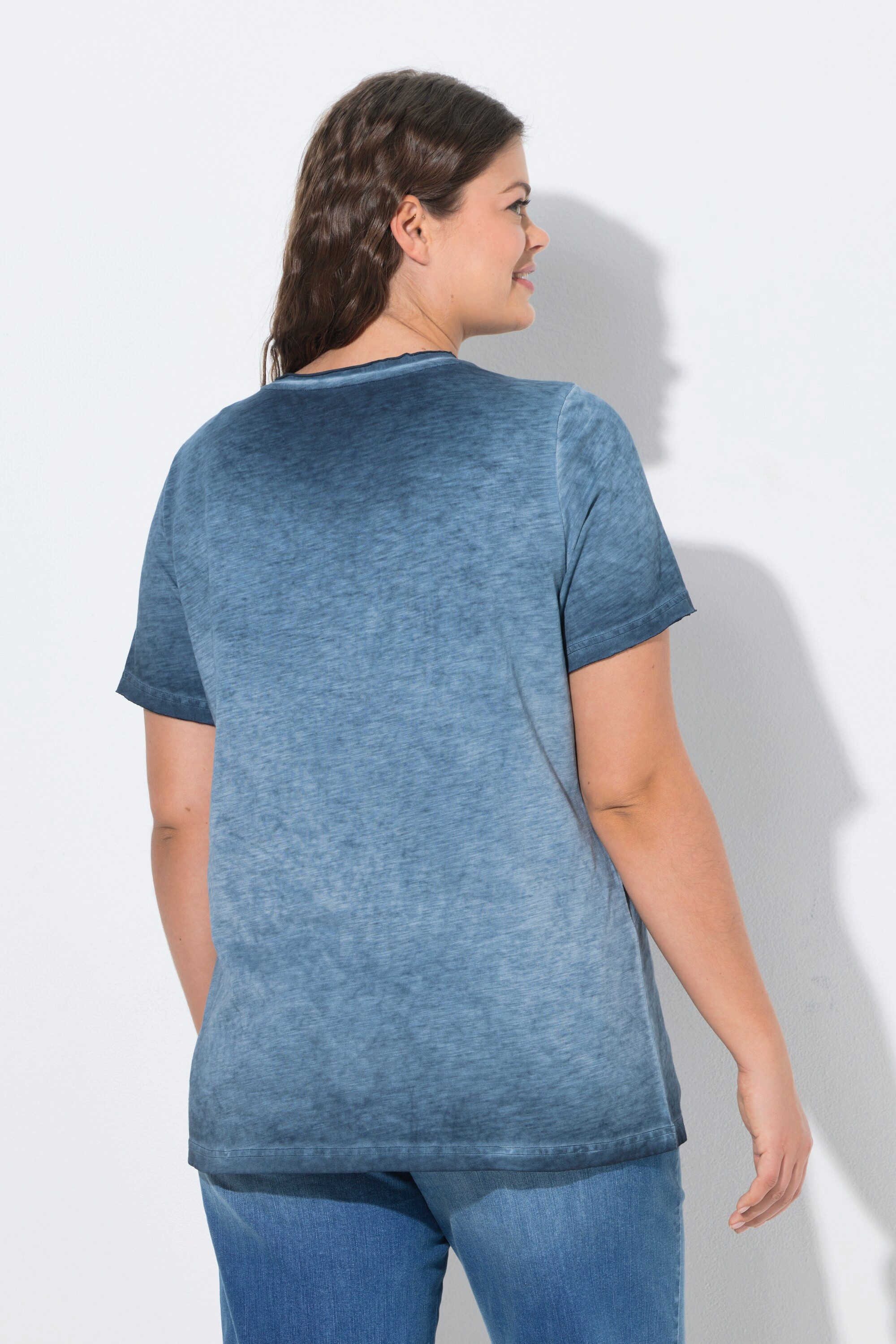 Laurasøn T-Shirt Shirt V-Ausschnitt 1/2 Arm Print – Bild 3 von 4