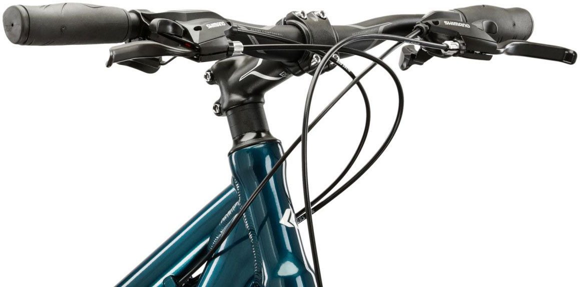 Kross Cross Bike Women's 28" Move 1.0 Turquoise 24 Gears, 24-Speed ​​Shimano ACERA M3020 Derailleur, Derailleur Gears
