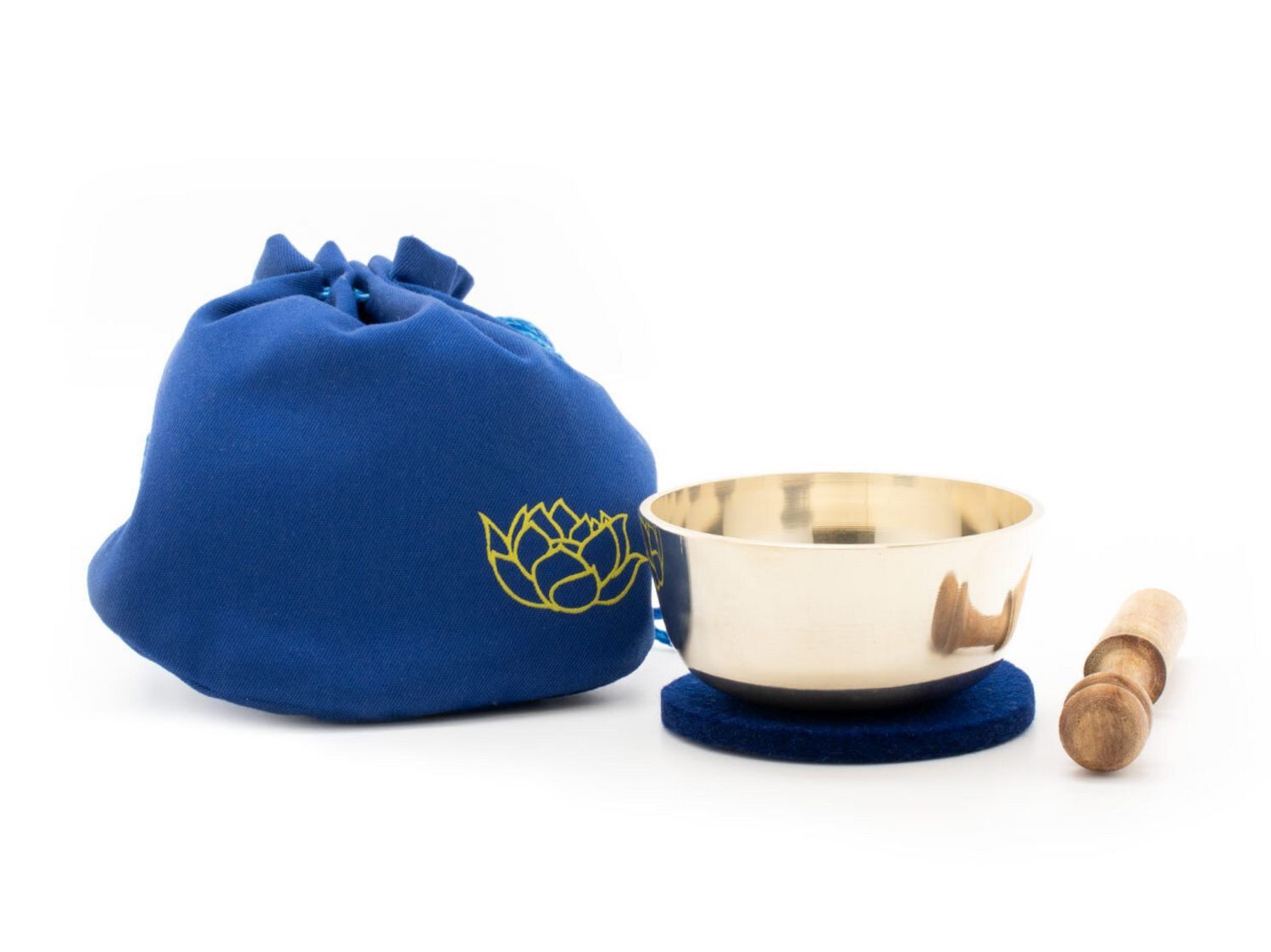 Klangschalen-Center Geschenkkarte Set im Beutel blau 5203