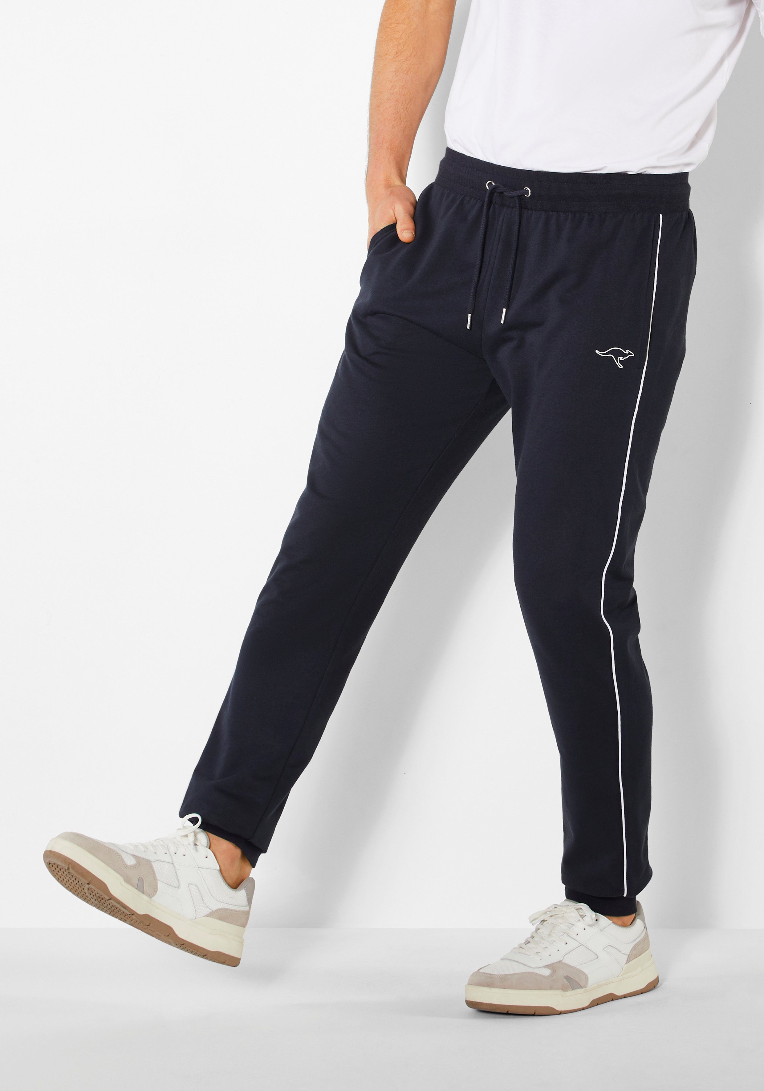 KangaROOS Sweathose mit kleinem Logodruck navy