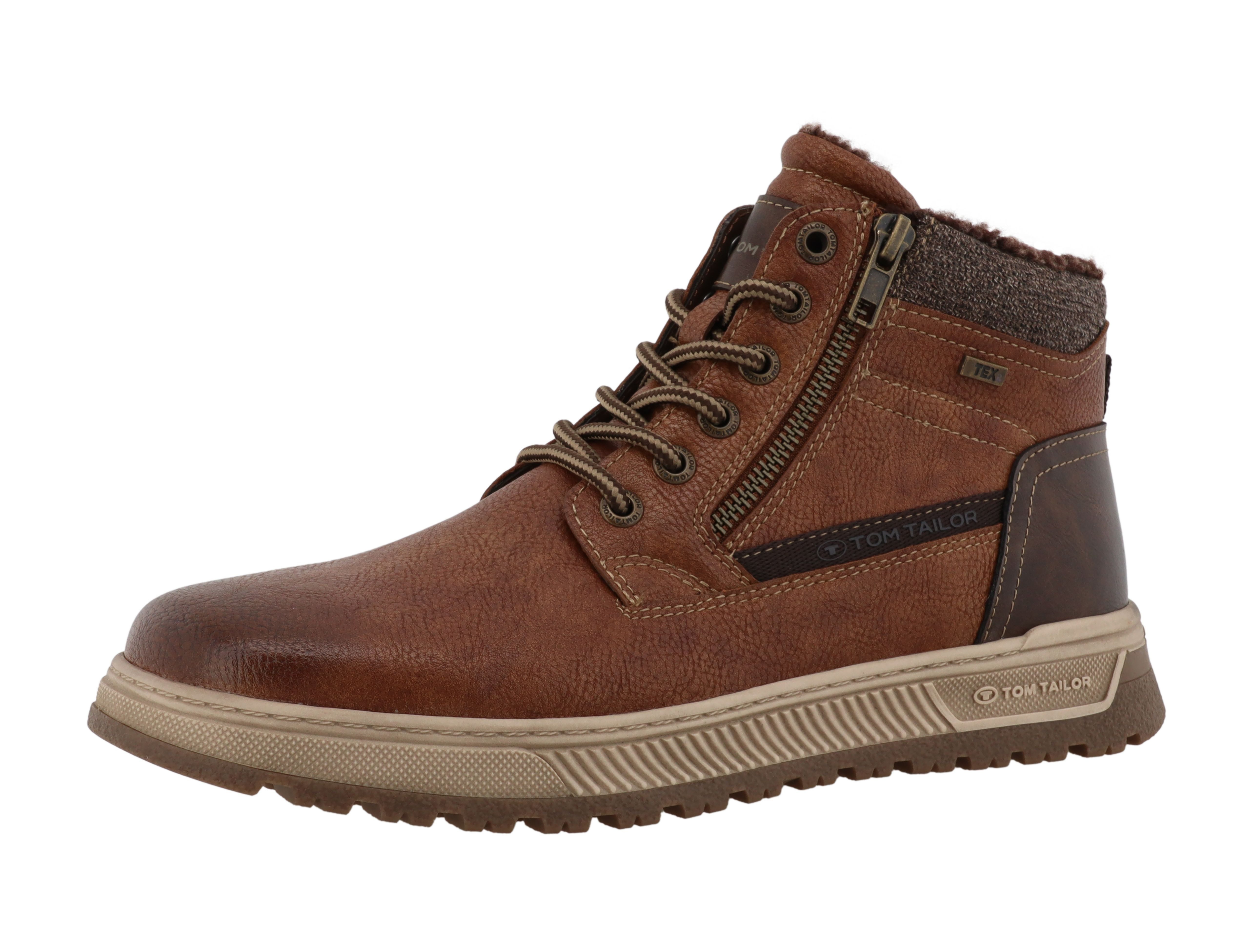 TOM TAILOR Winterboots Schnürboots, Winterboots mit Reißverschluss
