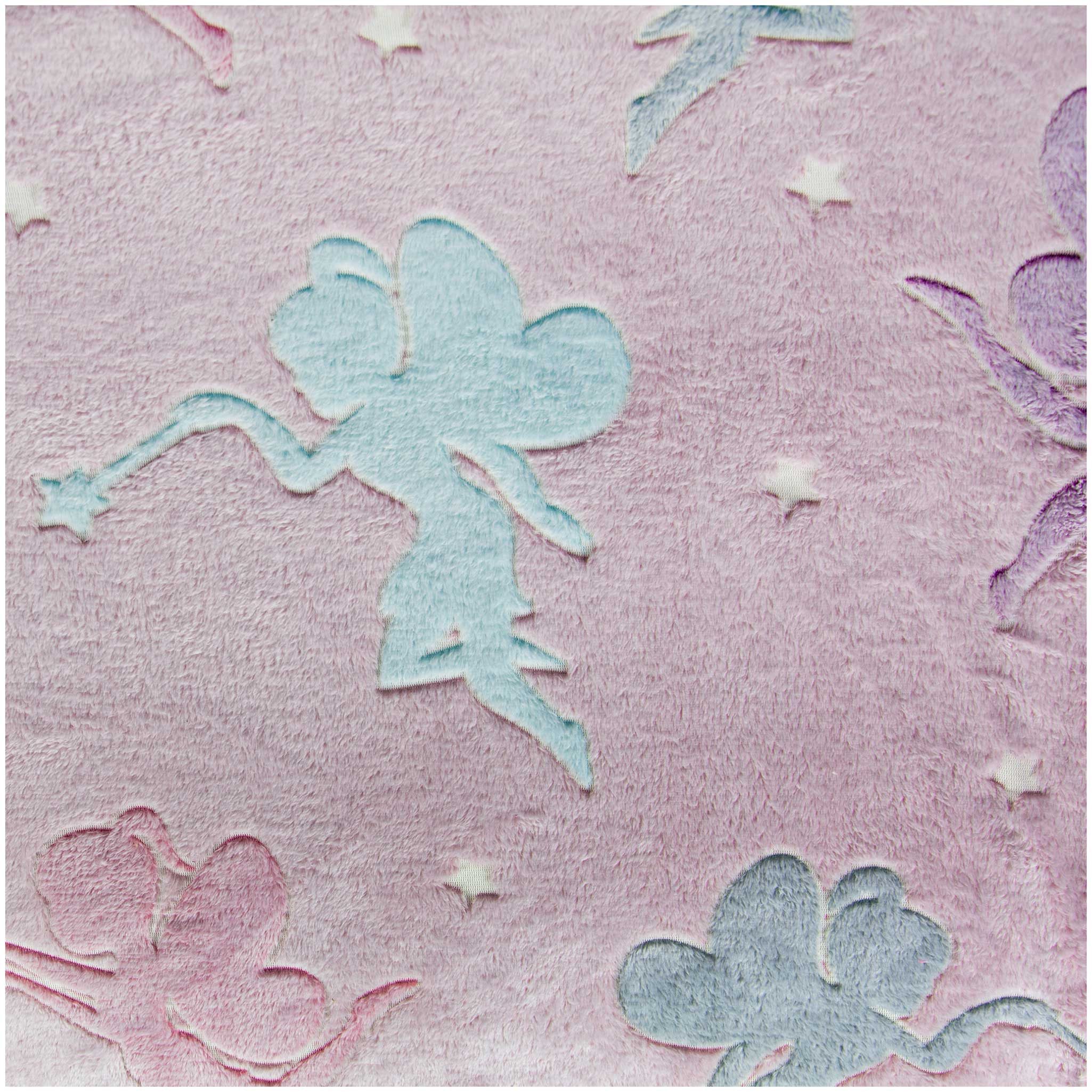 maDDma Stoff Wellness Fleece Kindermotive Glow in the Dark ab 1 x 1,65m Fleece, Motiv 2