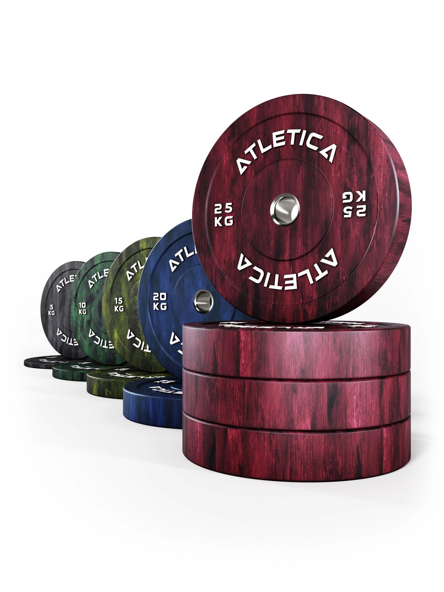 ATLETICA Hantelscheiben Fusion Bumper Plates SET, 200kg