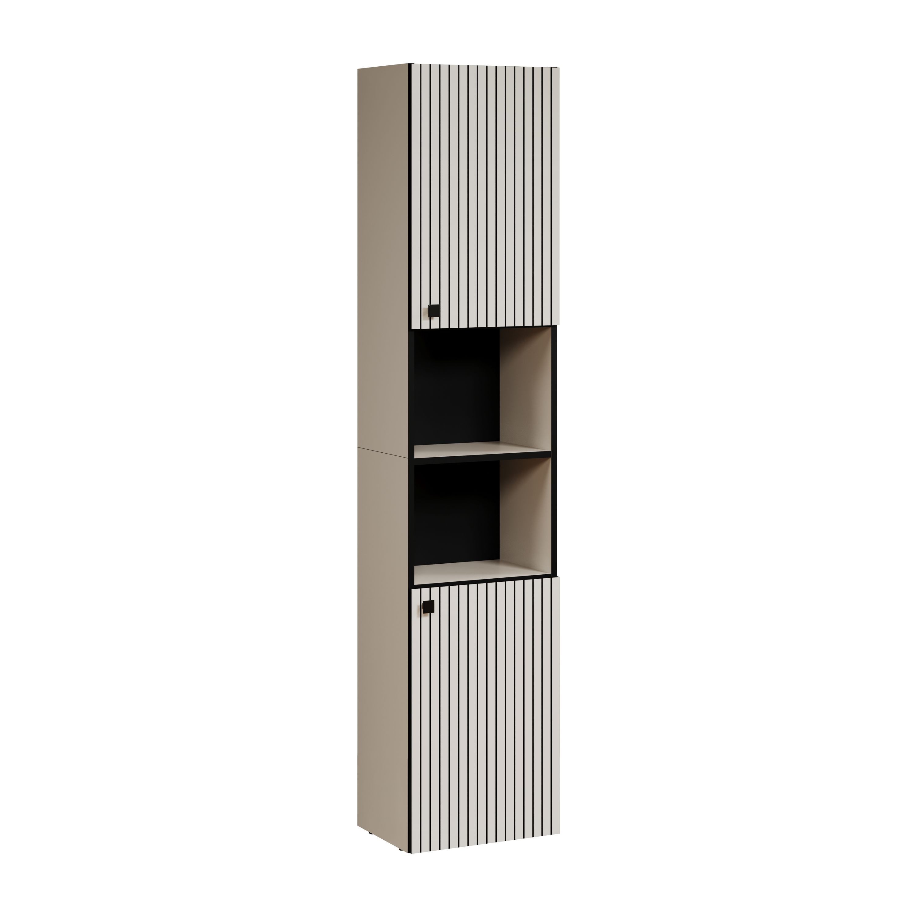 trendteam Hochschrank (Hochschrank) Badschrank Badhochschrank 40 x 186 x 31 cm