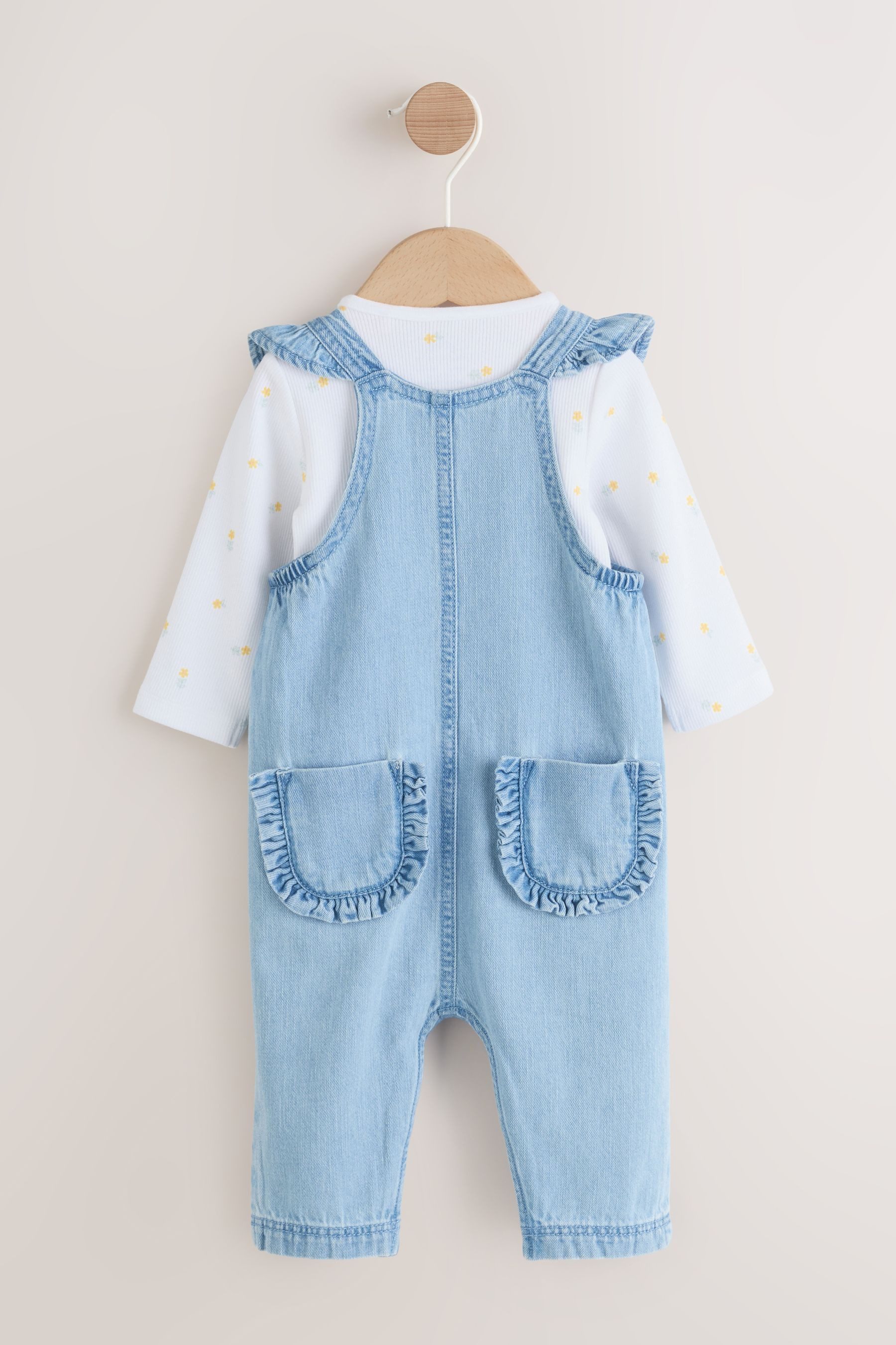 Next Latzhose Baby-Latzhose und Langarm-Bodysuit im 2er-Set (2-tlg) – Bild 2 von 5