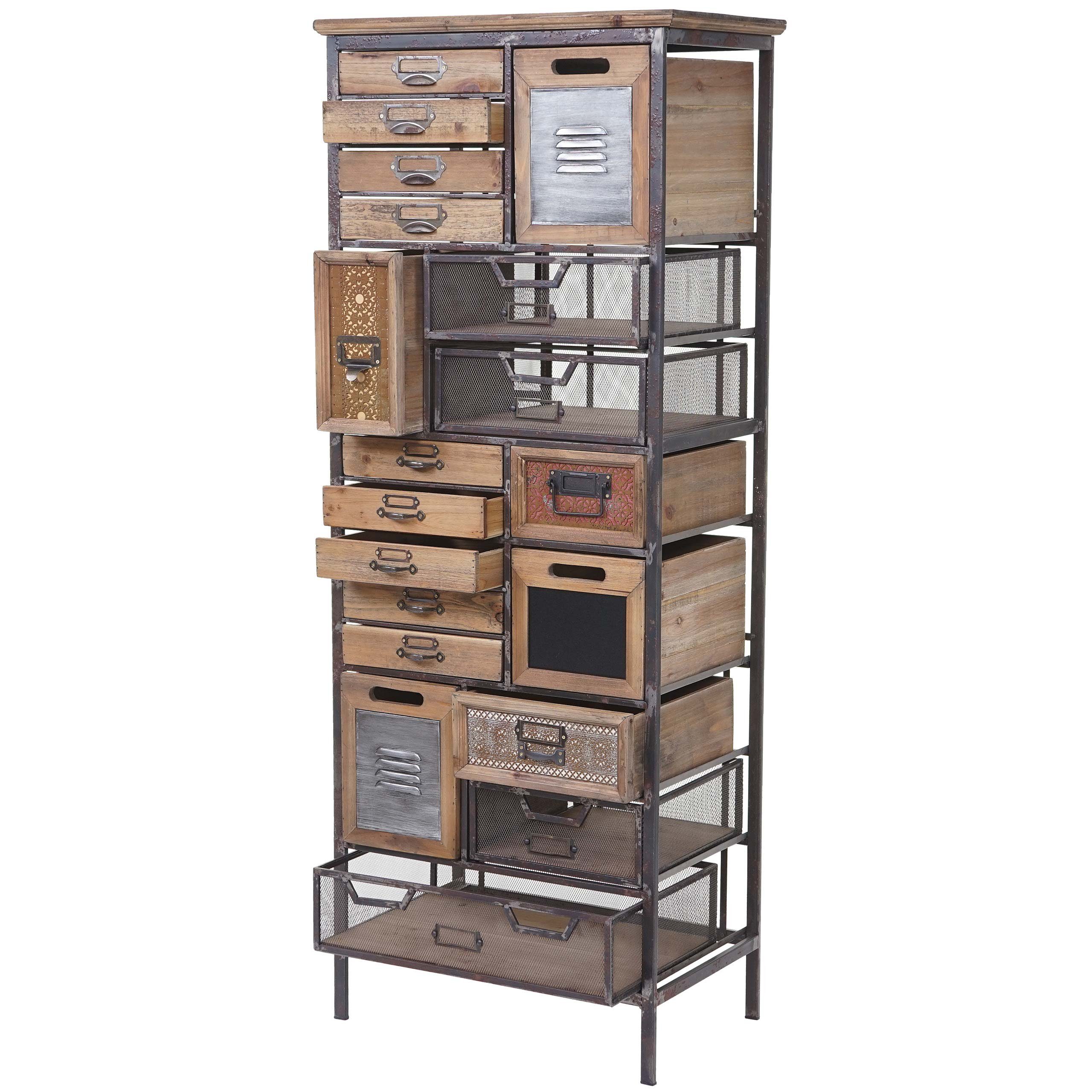 MCW Apothekerschrank MCW-A43-33 19 Schubladen, Shabby-Look – Bild 2 von 5