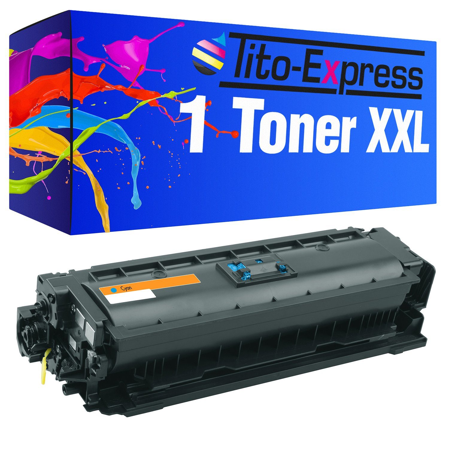 Tito-Express Tonerpatrone ersetzt HP CF361X HP CF 361 X HPCF361X HP 508X, (1x Cyan), für Color Laserjet Enterprise M552dn M553dn M553n M553x M552 M553