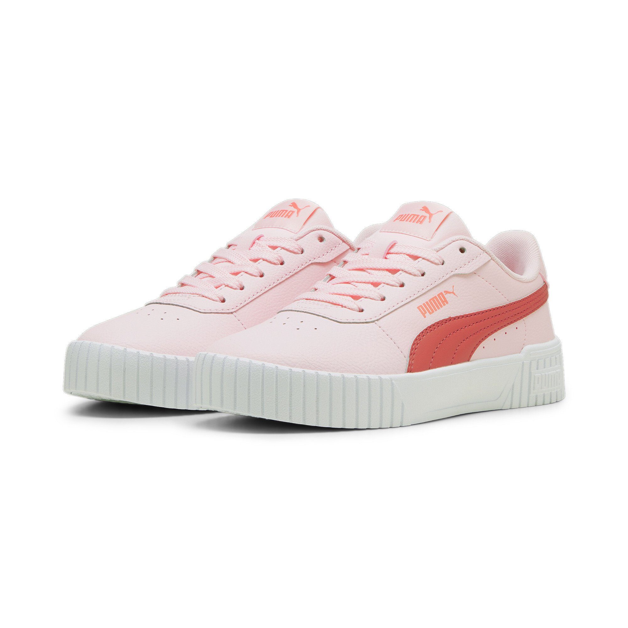 PUMA Carina Pink Red Active Whisp Of Sneakers White Jugendliche Sneaker 2.0