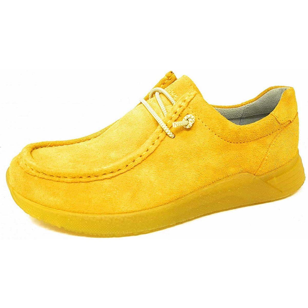 Freizeit Schnürer für Damen in gelb Schnürschuh