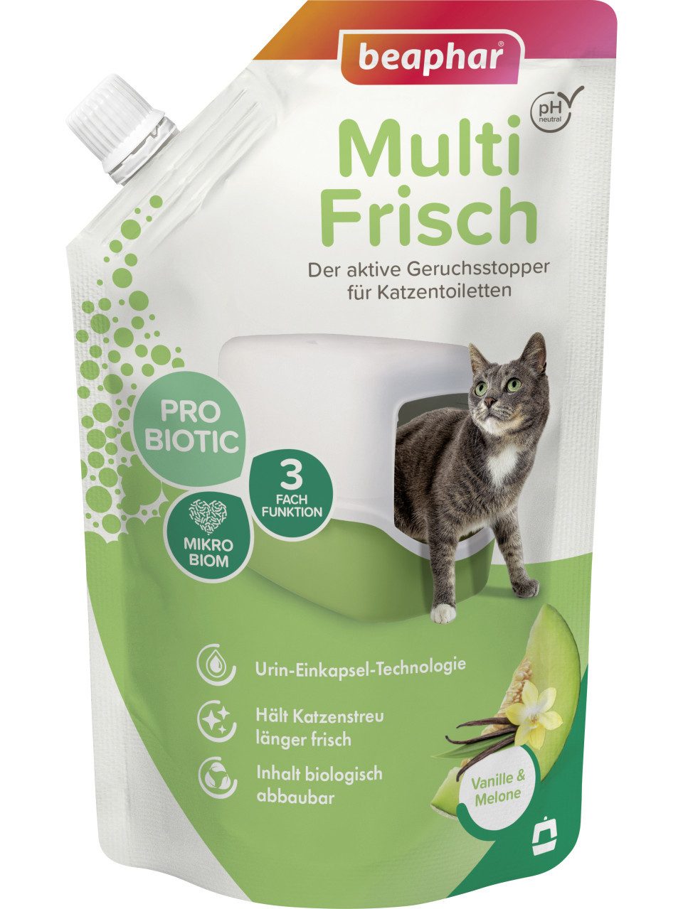 beaphar Katzentoilette Beaphar Multi Frisch Vanille & Melone 400 g