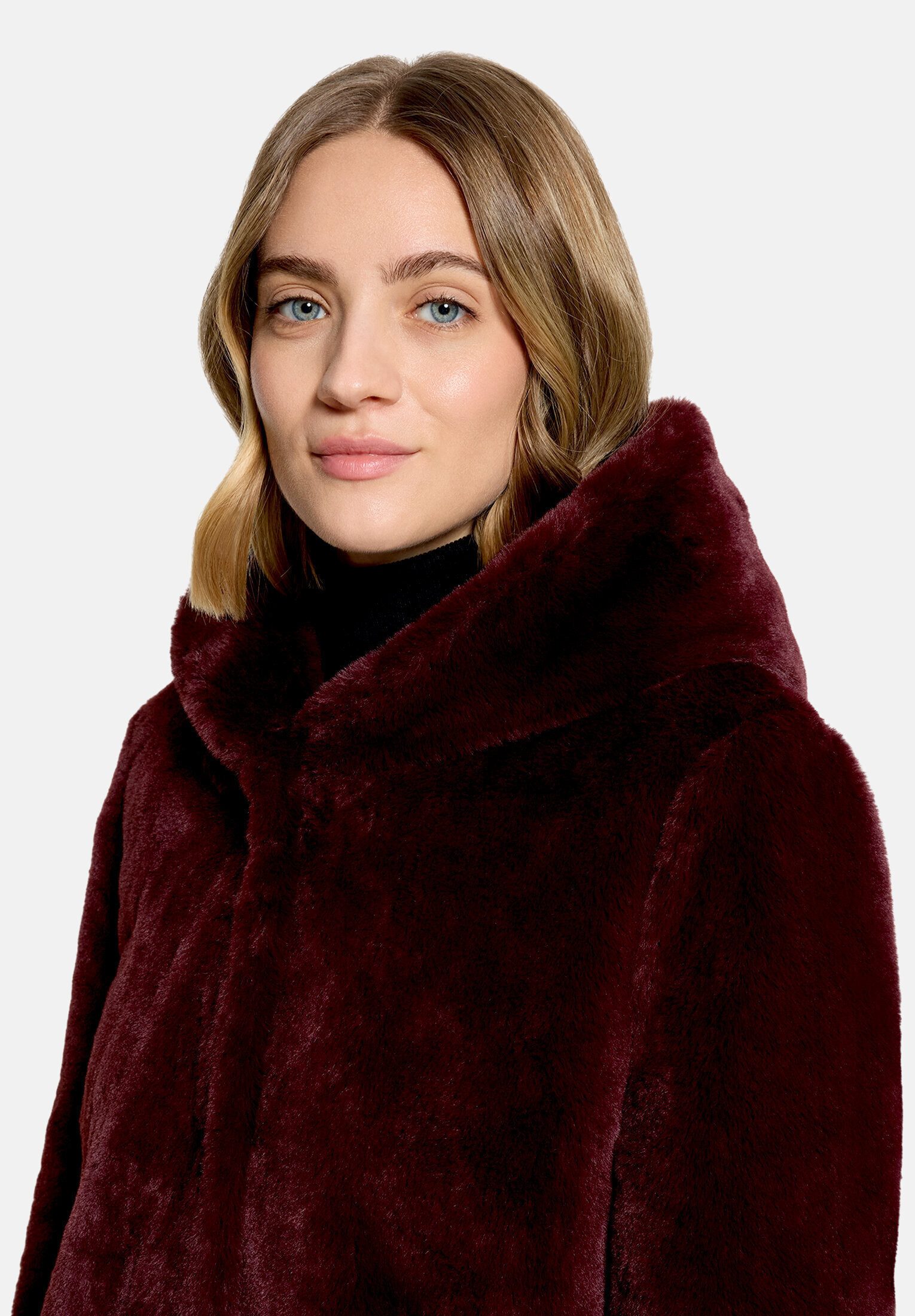 Betty Barclay Plüschjacke Damen mit Kapuze