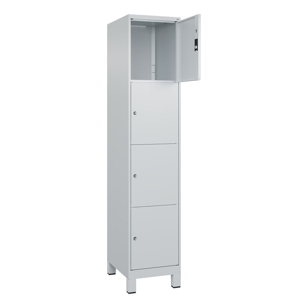 C+P Garderobenschrank Fächerschrank Classic Plus, 4 Fächer übereinander, Abteilbreite 40 ... Für Schule, Verein und Fitness-Studios