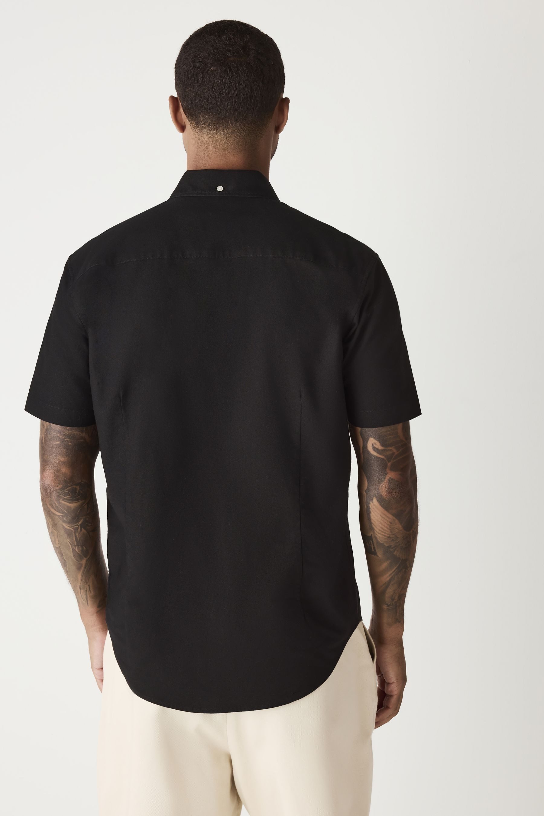 Next Kurzarmhemd Slim Fit Oxford-Kurzarmhemd (1-tlg) günstig online kaufen