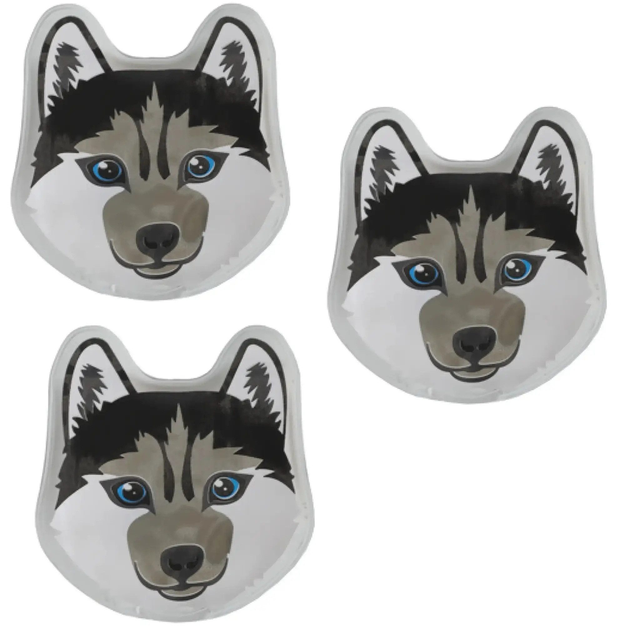 Meinposten Handwärmer Husky 3er Set – wiederverwendbare Taschenwärmer, 3er Set 3-tlg.