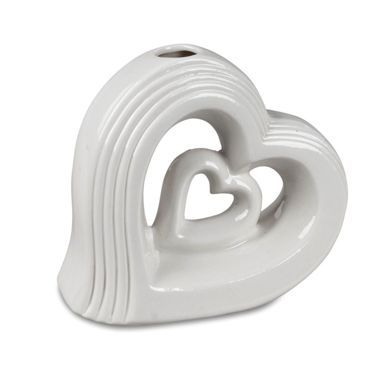 Hearts, Weiß Tischvase formano H:12cm B:14cm Porzellan