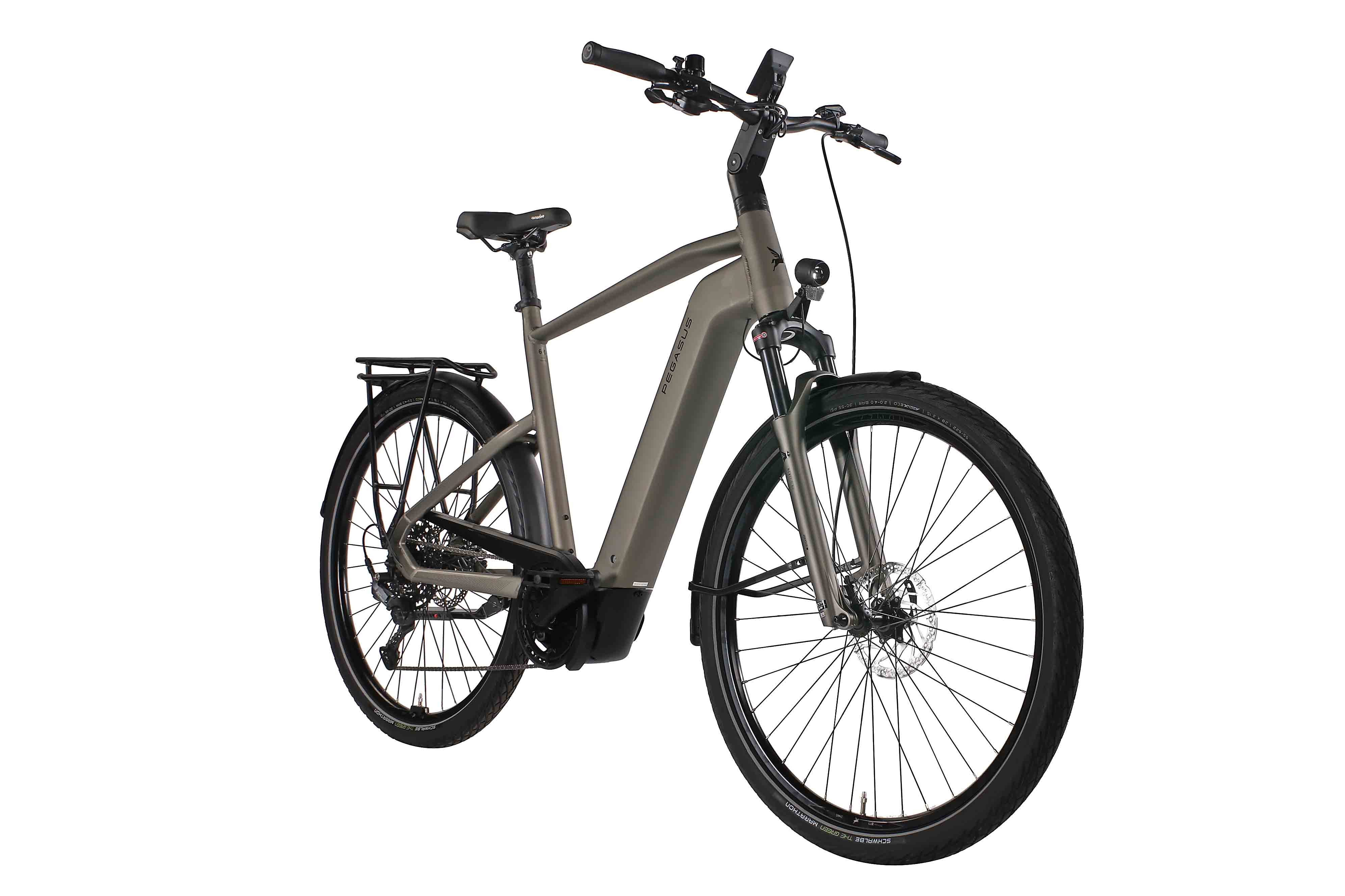 Pegasus E-Bike Pegasus Premio EVO 10 Lite 800 Wh Herren braun 2026, 10 Gang Shimano Cues RD-U6000, Kettenschaltung, Bosch Performance Line CX GEN5 smart System, 800 Wh