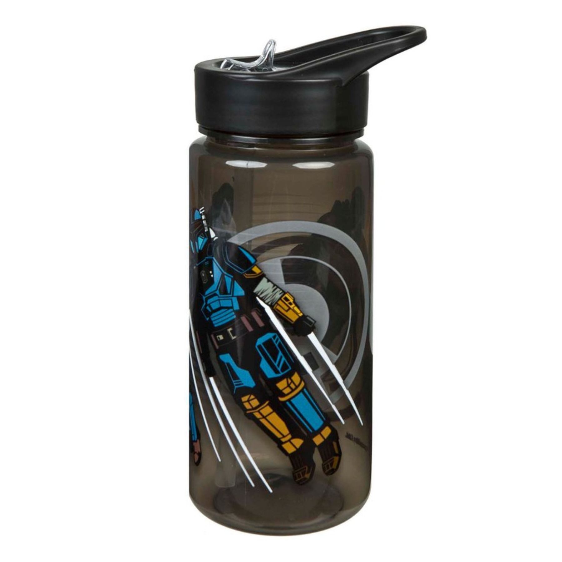 Star Wars Trinkflasche - 500 ml Getränkeflasche Schwarz 19 cm leichte Flasche Schule Reise