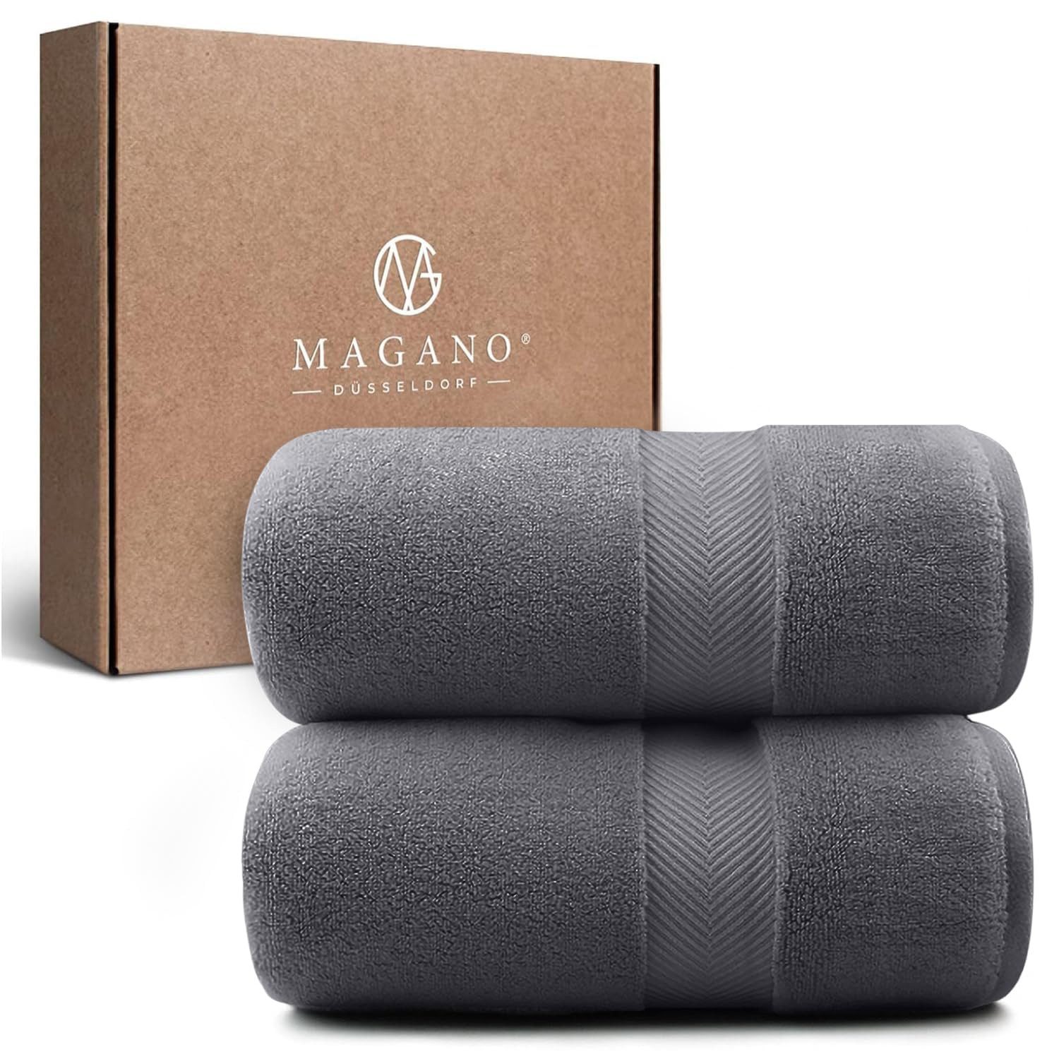 MAGANO Handtücher Set, Bambus & Baumwolle, Luxusqualität, (Set, 2-St), Gewebedichte 600g/m², Handtuch 50x70 cm oder Duschhandtuch 70x140 cm