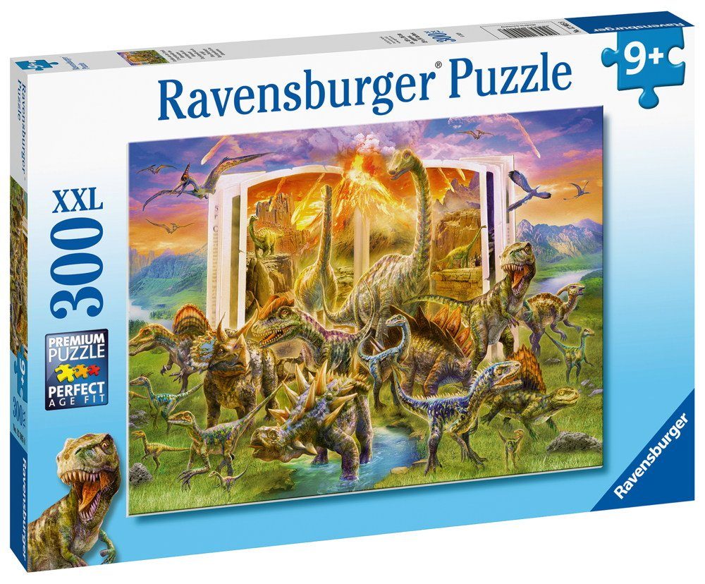 Ravensburger Puzzle 300 aus 300 XXL Kinder Puzzleteile 12905, Teile der Lexikon Puzzle Urzeit Ravensburger