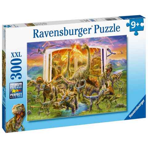 Ravensburger Puzzle 300 Teile Ravensburger Kinder Puzzle XXL Lexikon aus der Urzeit 12905, 300 Puzzleteile