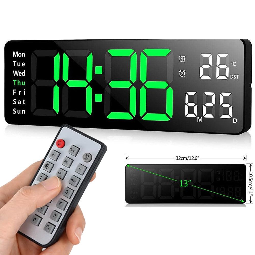 BlingBin Wanduhr LED Digitale USB Wanduhren günstig online kaufen