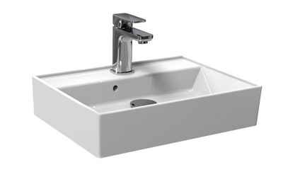Aqua Bagno Aufsatzwaschbecken »Aqua Bagno Basic Design Waschbecken Plan Aufsatz-W« (Packung)