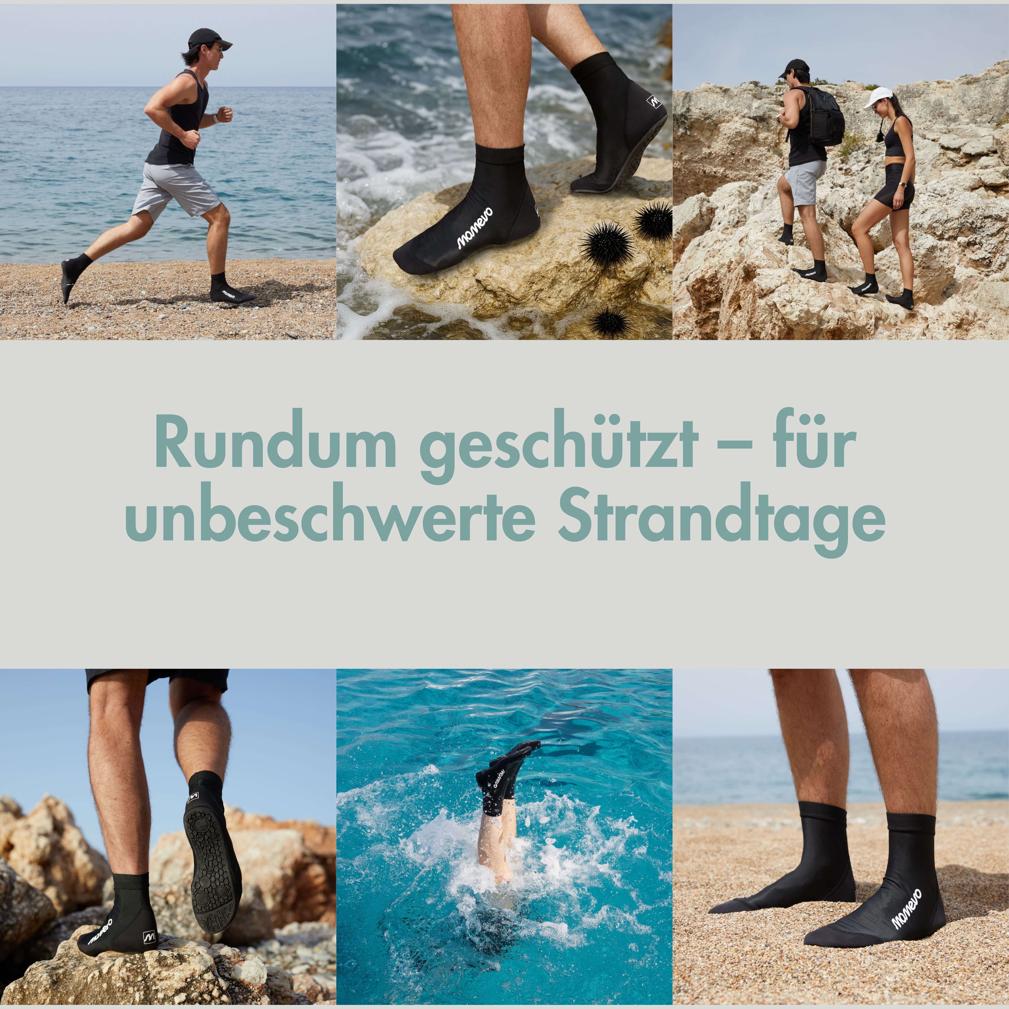 Momevo Splashies Badeschuhe Wasserschuhe Badesocken Aquaschuhe Badeschuh