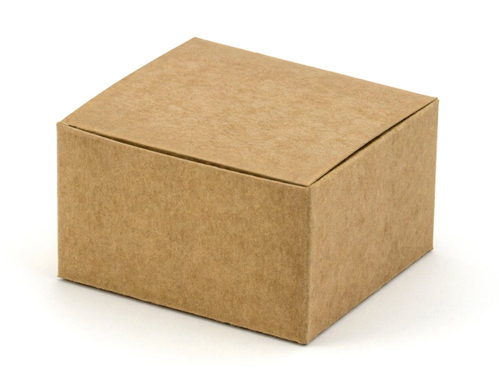 Schachteln rechteckig partydeco Konfetti aus Kraftpapier, 6x5,5x3,5cm