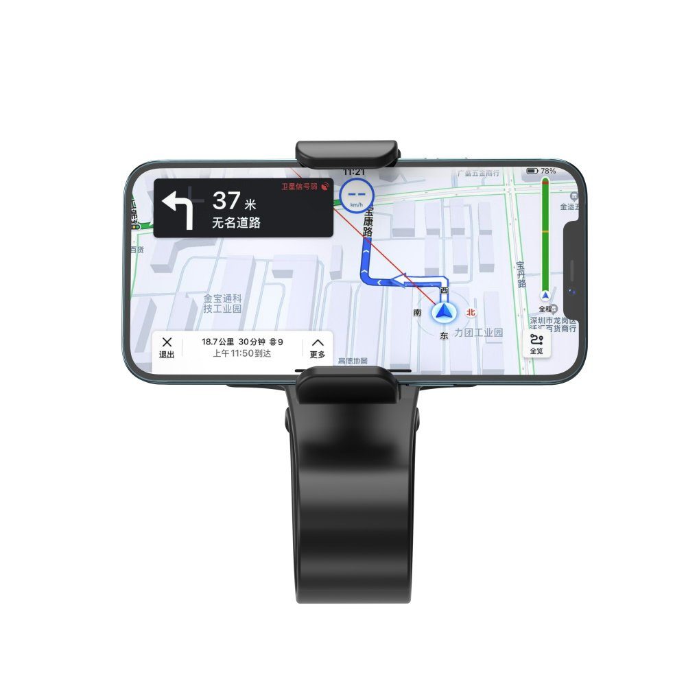 XO Autohalter C71 Handy Halterung Car-Mount für Cockpit 360 Grad schwarz  Smartphone-Halterung