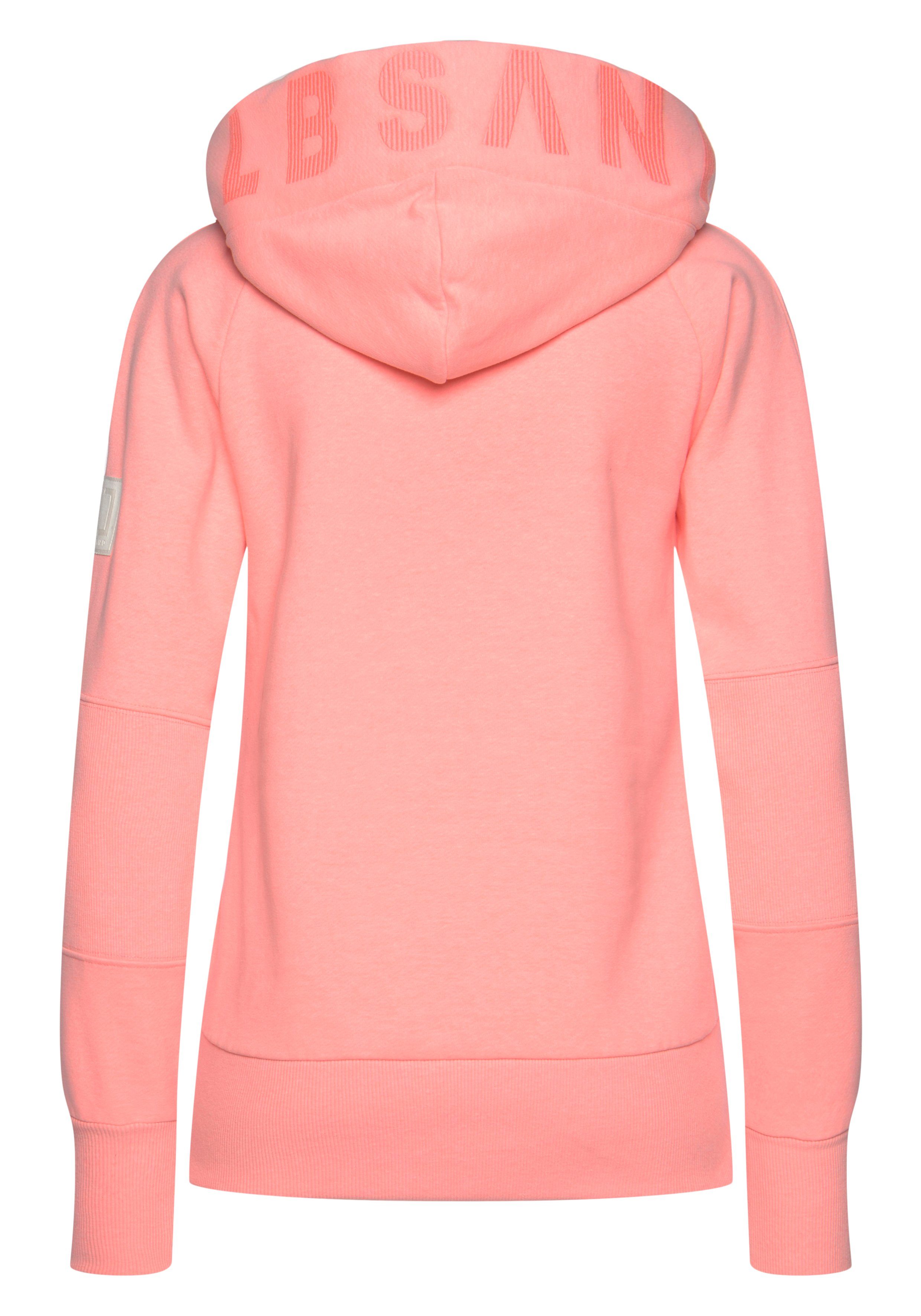 Elbsand Kapuzensweatjacke Kelda mit Logoprint und Taschen, lässige Freizeitjacke, sportlich-casual
