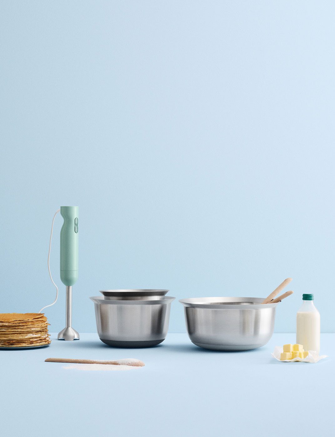 Stelton Rührschüssel, Edelstahl, Silikone, RIG-TIG by stelton MIX-IT Rührschüssel 1.5 Liter