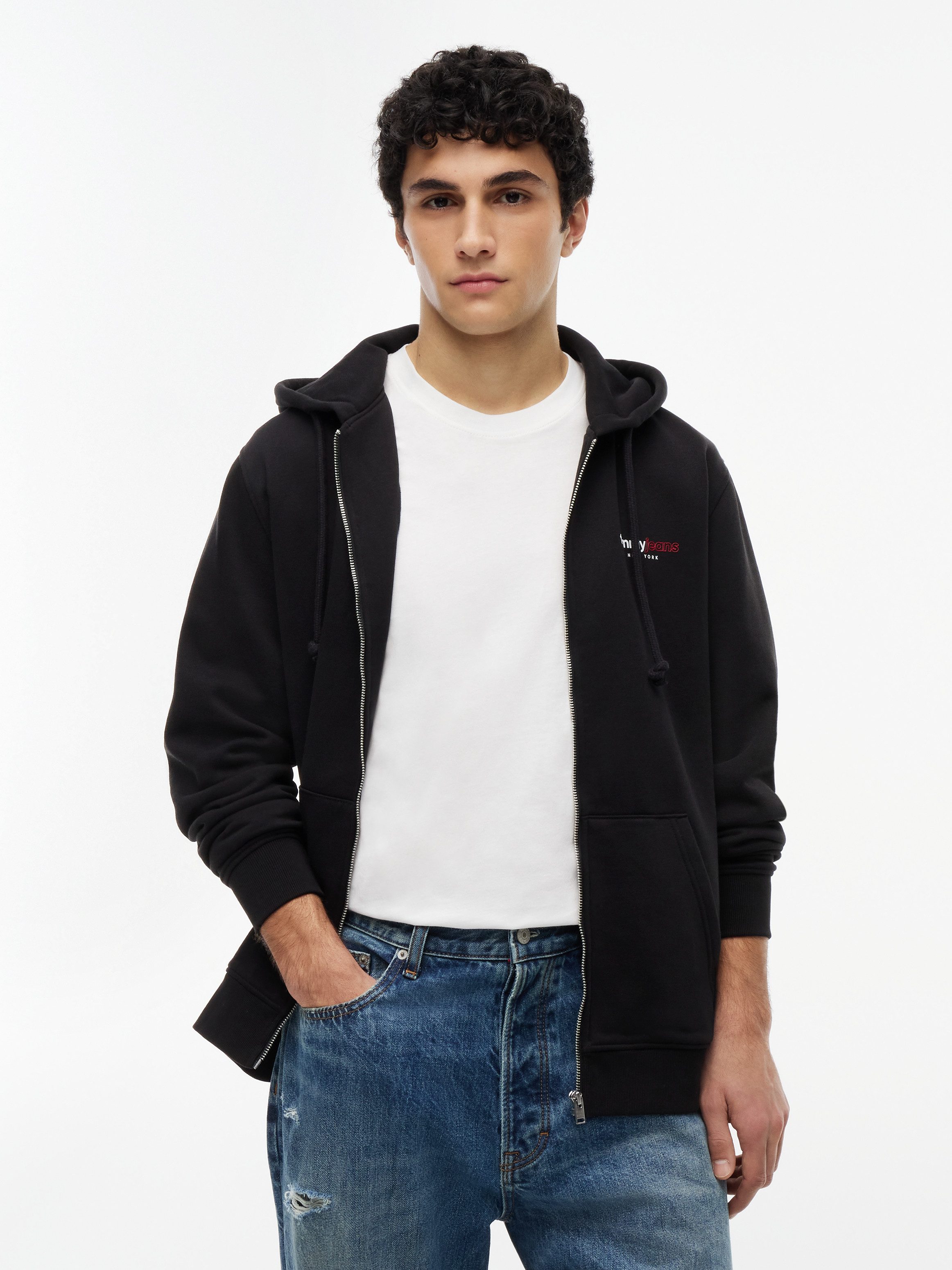 Tommy Jeans Kapuzensweatjacke TJM REGULAR DNA BACKPRINT FULLZIP