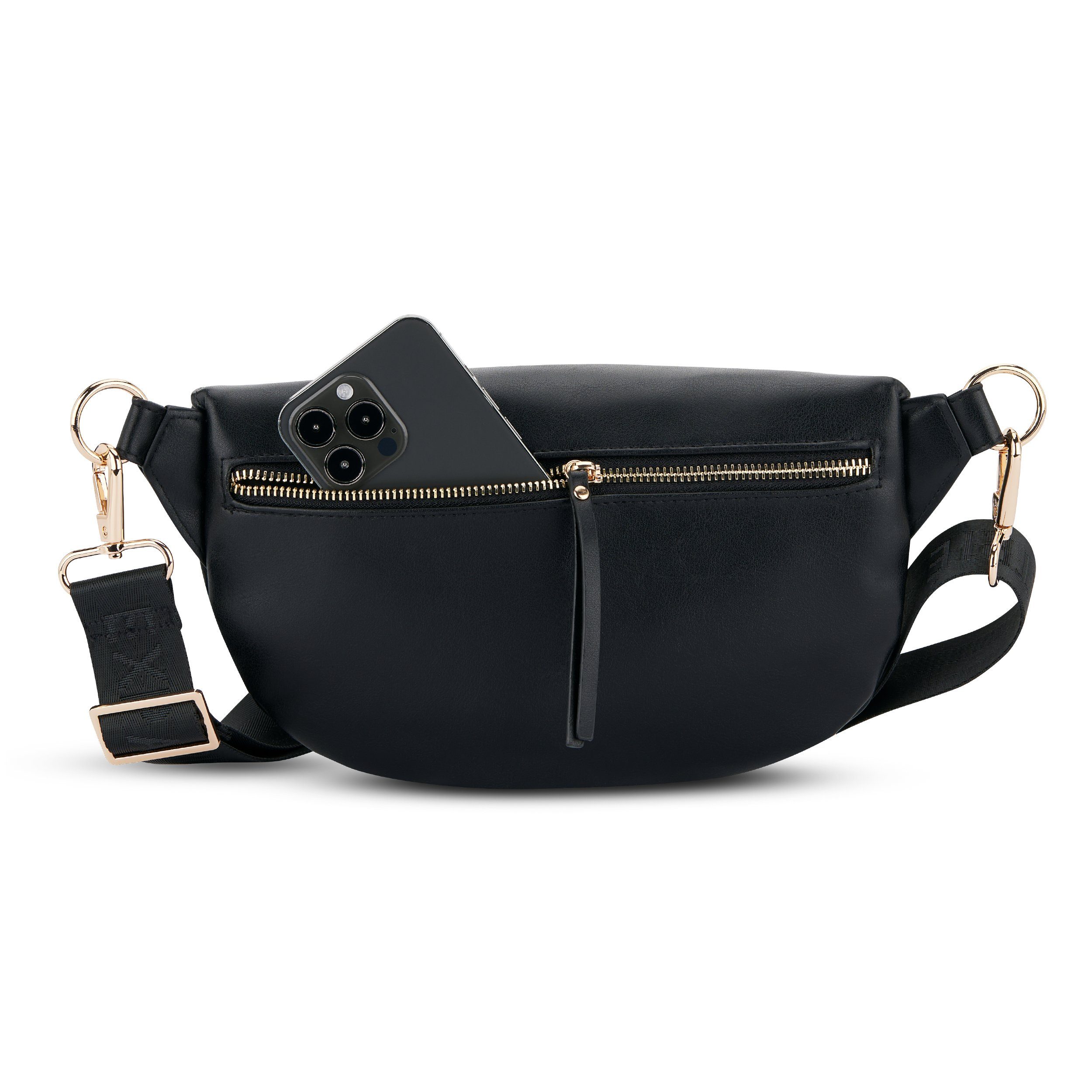 Expatrié Gürteltasche Alice Medium Bauchtasche (1-tlg), Hochwertiges Kunstleder, Wasserabweisend – Bild 4 von 5