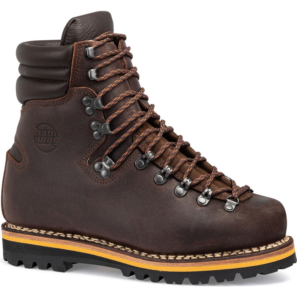 Hanwag Sepp 100 Hikingschuh Robuster Bergstiefel aus Juchtenleder, trigenäht, gefüttert