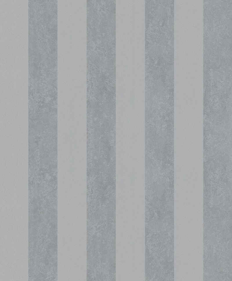Marburg Vliestapete Grau, Streifen, restlos abziehbar