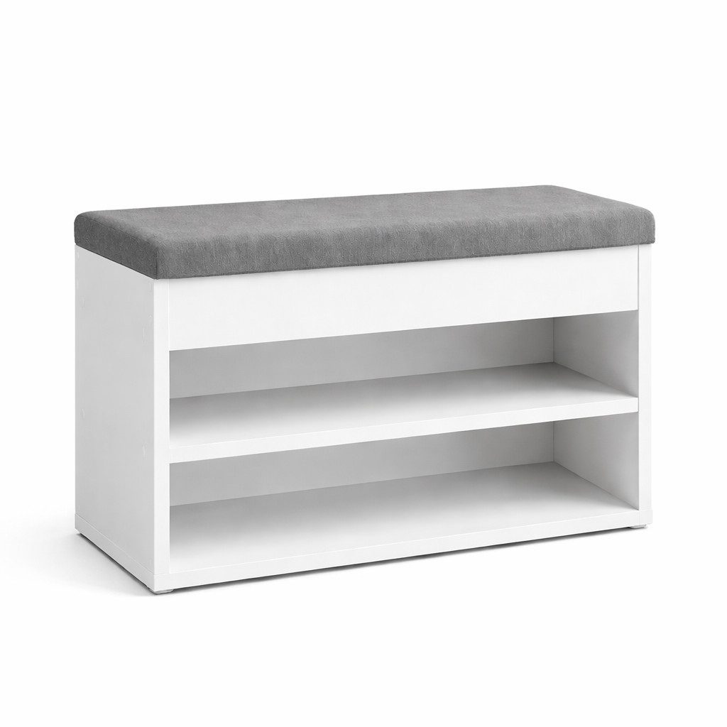 OTTO home Schuhbank Schuchschrank 60, Schuhregal, Schuhtruhe, Schuhkommode, Sitzbank, Inkl. bequemem Sitzkissen mit Stauraum darunter
