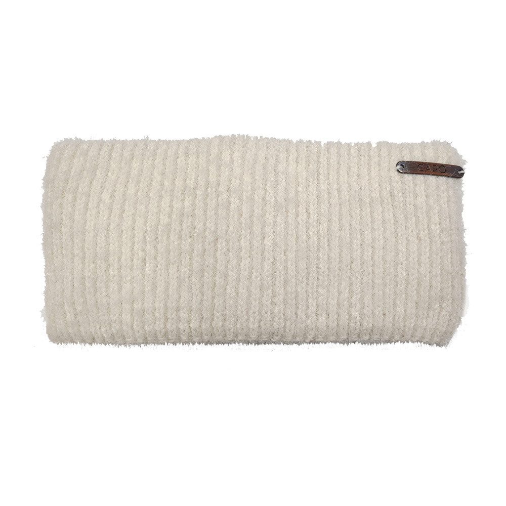 Stirnband Strickstirnband, Flauschoptik Futter