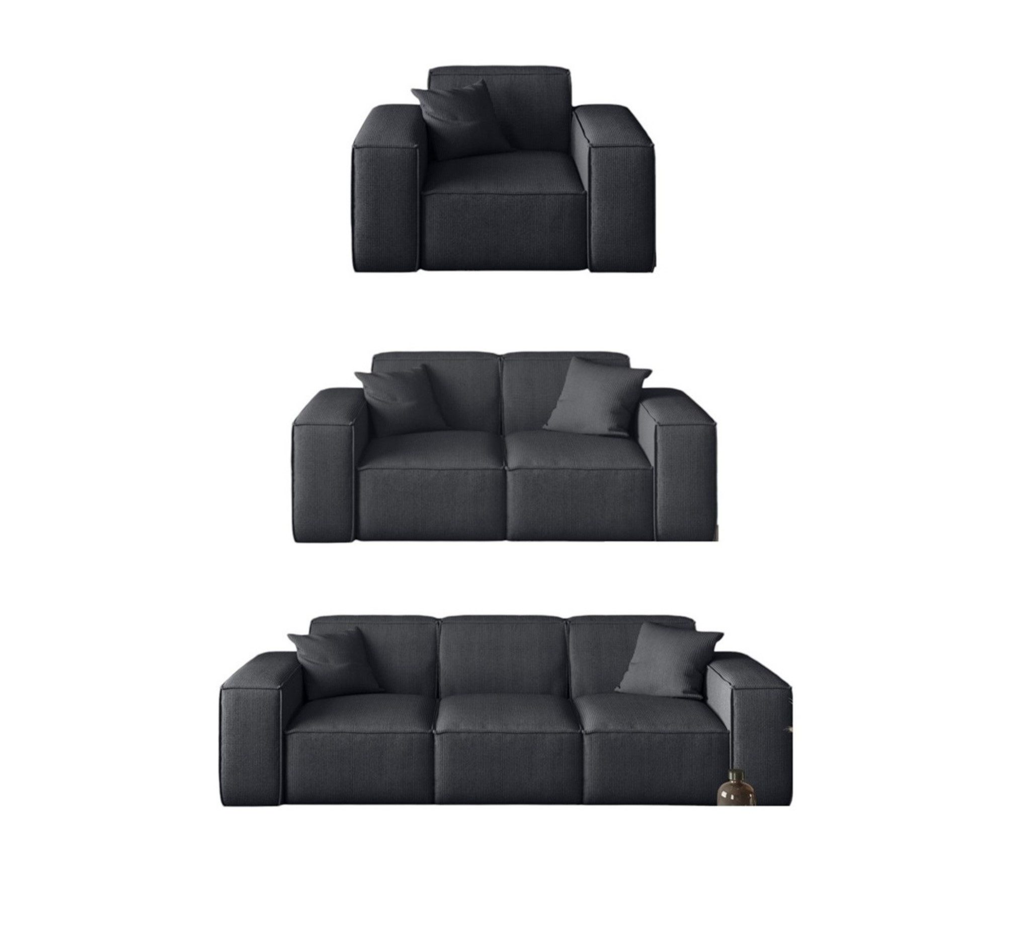 Fun Möbel Polstergarnitur Sofaset Designersofa CELES günstig online kaufen