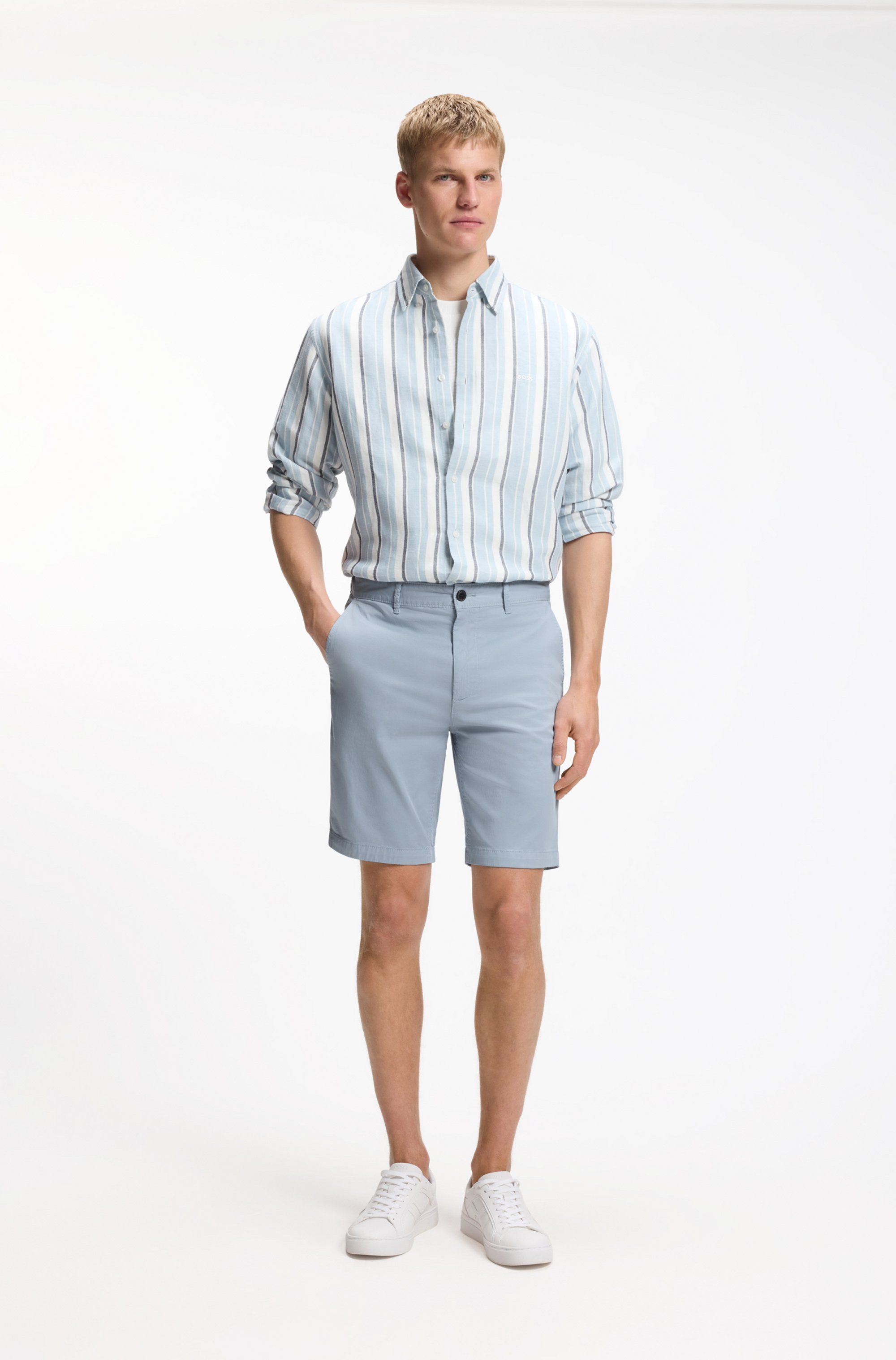 BOSS ORANGE Chinoshorts slim Shorts in moderner Passform