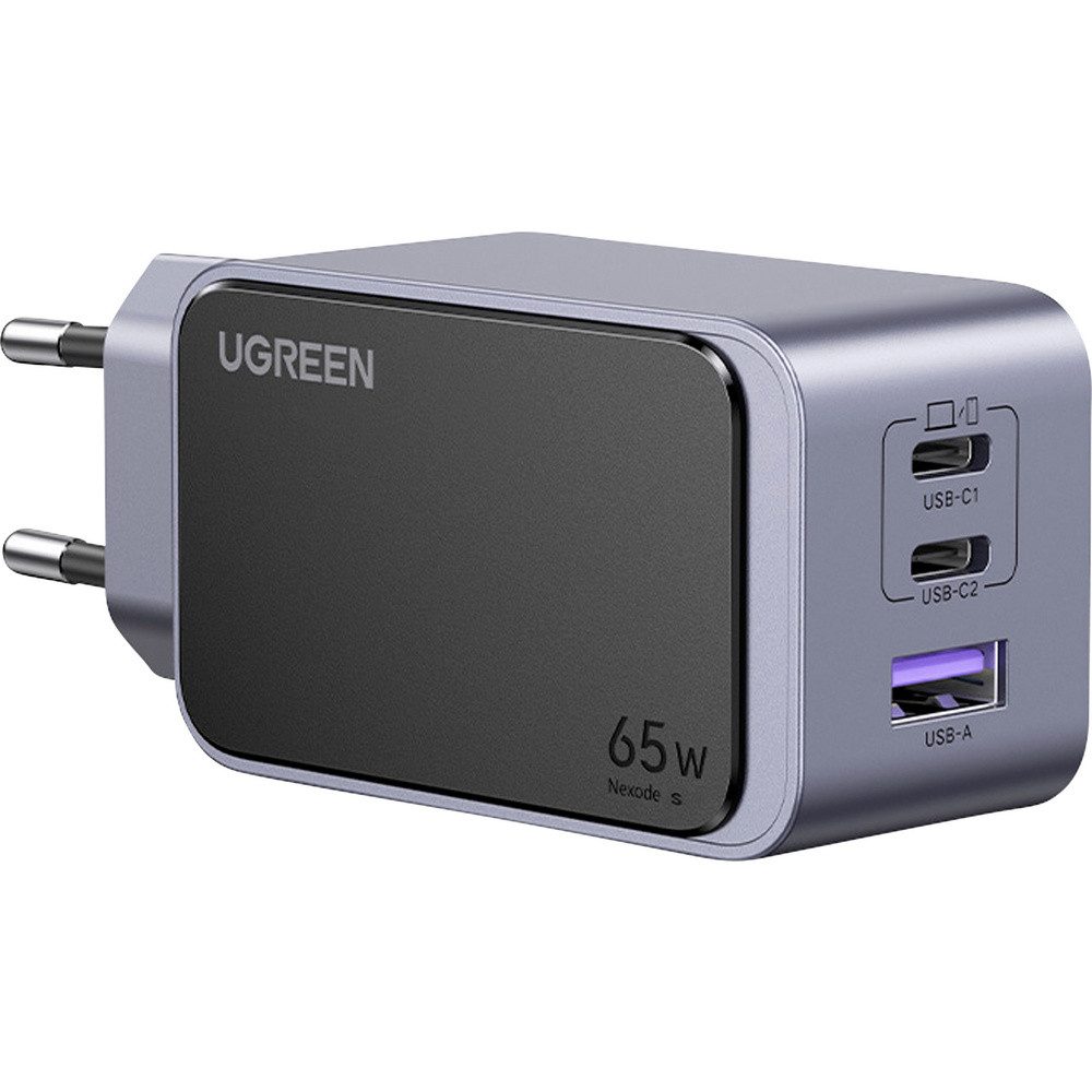 UGREEN UGREEN Nexode S Ladeadapter 65 W 2x USB-C®, 1x USB-A USB PD 3.0, Fast USB-Ladegerät (Nexode S)