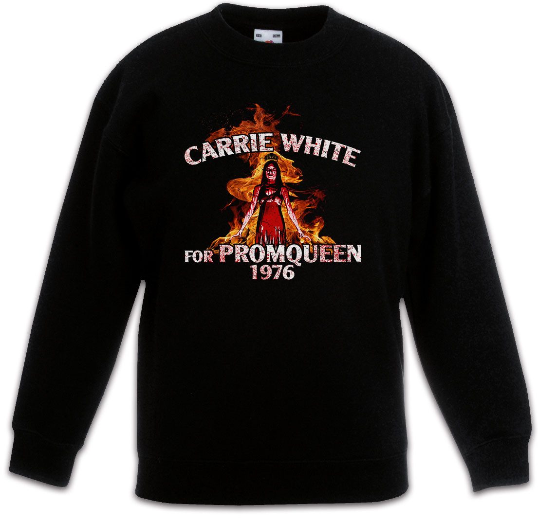 Sweatshirt Promqueen 1976 Kinderpullover Halloween Carrie Classic Horror White