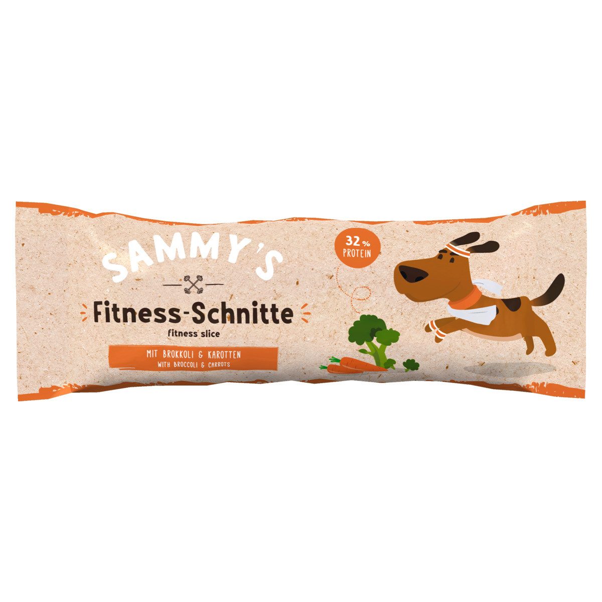 Bosch Petfood Sammys Fitness-Schnitte mit Brokkoli & Karotten 25 g - 20 Stück, für: Hund