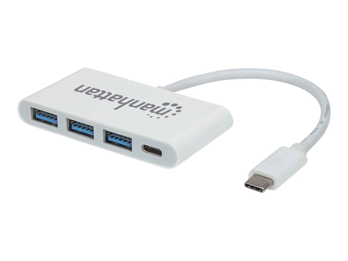 IC Delivery, Netzwerk-Switch MANHATTAN 1 Type-C USB Gen Hub Type-C USB-C with Power M 3.1 INTRACOM